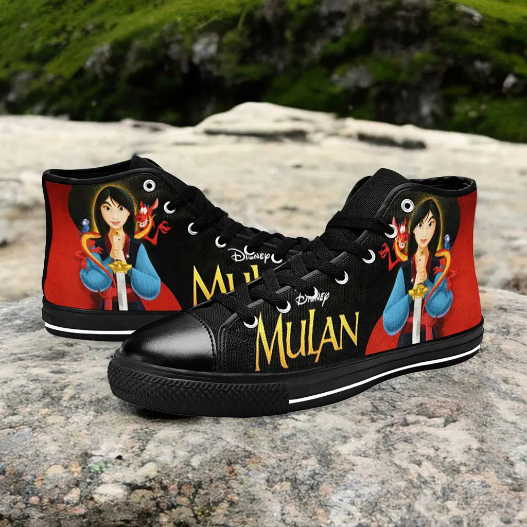 Princess Mulan Women Sword Warrior Custom High Top Sneakers Shoes