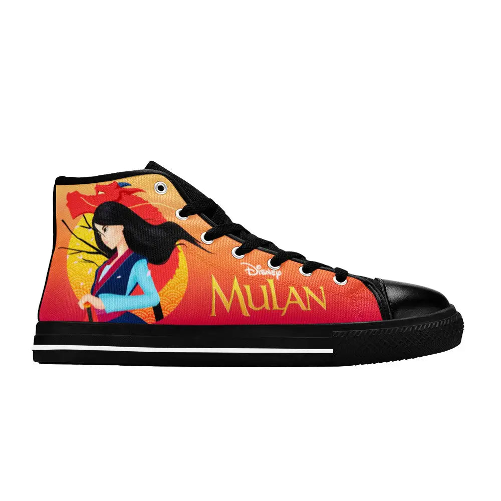 Princess Mulan Women Sword Warrior Custom High Top Sneakers Shoes