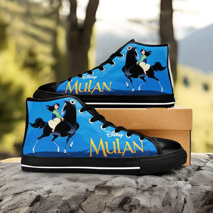 Princess Mulan Women Sword Warrior Custom High Top Sneakers Shoes