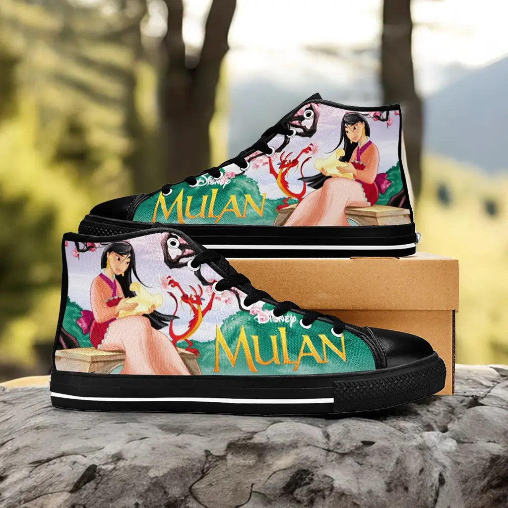 Princess Mulan Women Sword Warrior Custom High Top Sneakers Shoes