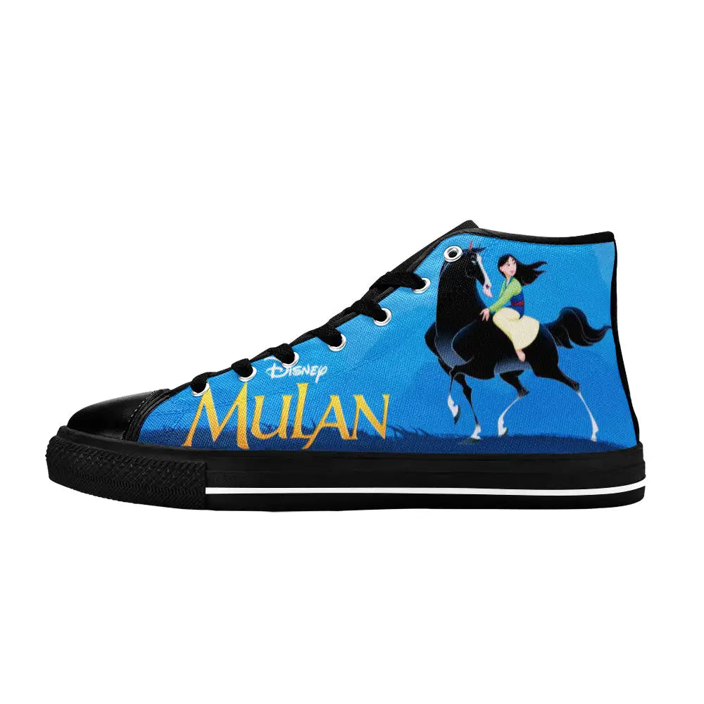 Princess Mulan Women Sword Warrior Custom High Top Sneakers Shoes