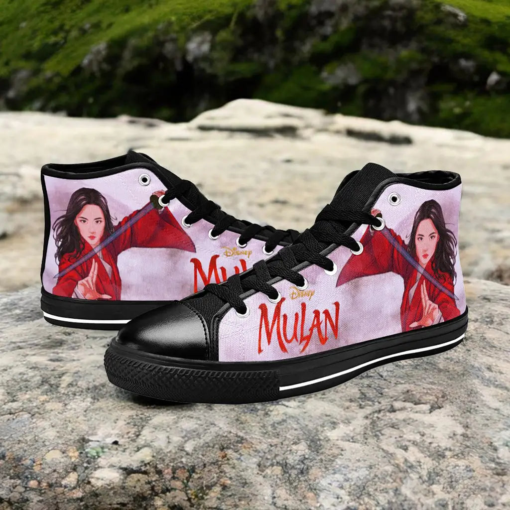 Princess Mulan Women Sword Warrior Custom High Top Sneakers Shoes