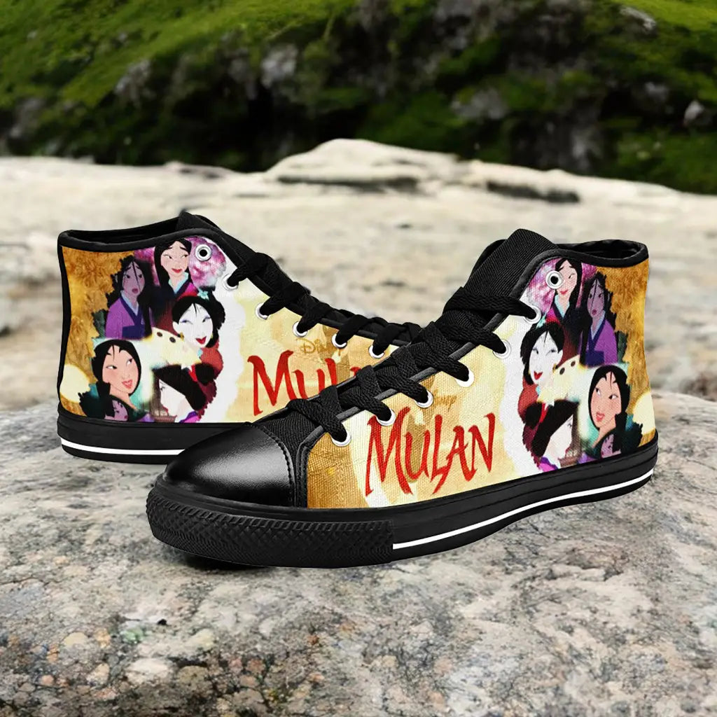 Princess Mulan Women Sword Warrior Custom High Top Sneakers Shoes