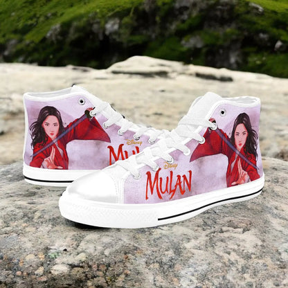 Princess Mulan Women Sword Warrior Custom High Top Sneakers Shoes