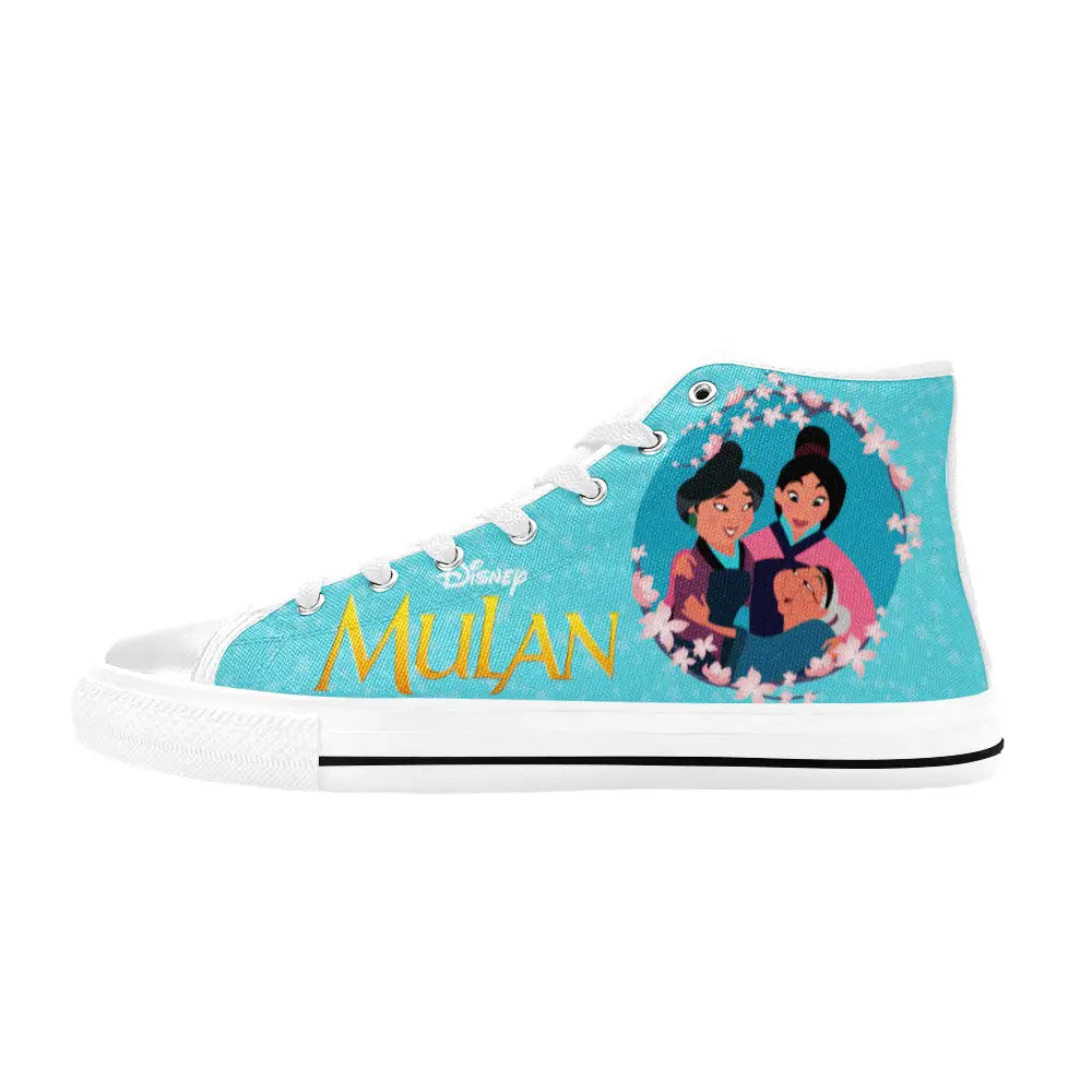 Princess Mulan Women Sword Warrior Custom High Top Sneakers Shoes