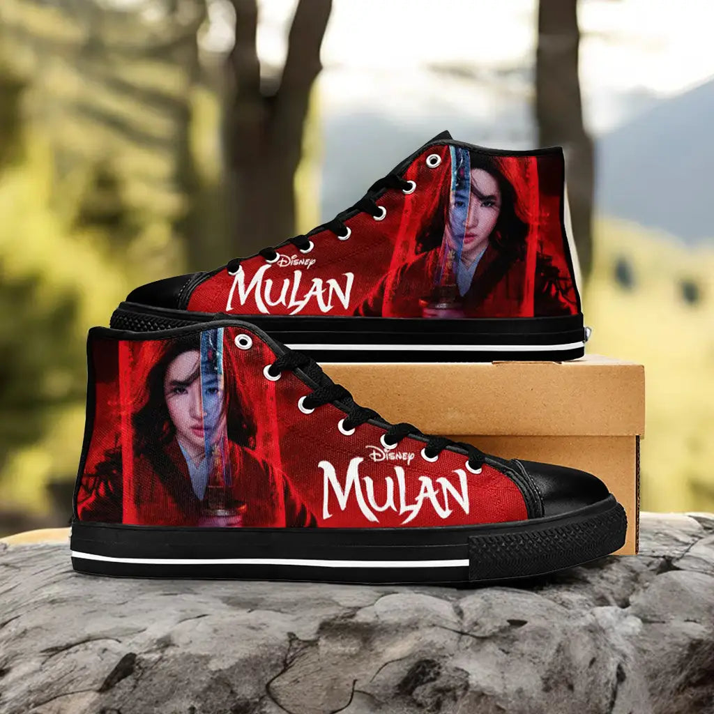 Princess Mulan Women Sword Warrior Custom High Top Sneakers Shoes