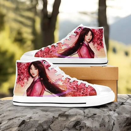 Princess Mulan Women Sword Warrior Custom High Top Sneakers Shoes