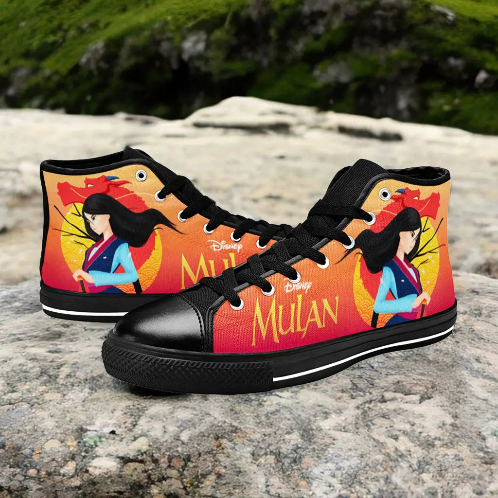 Princess Mulan Women Sword Warrior Custom High Top Sneakers Shoes