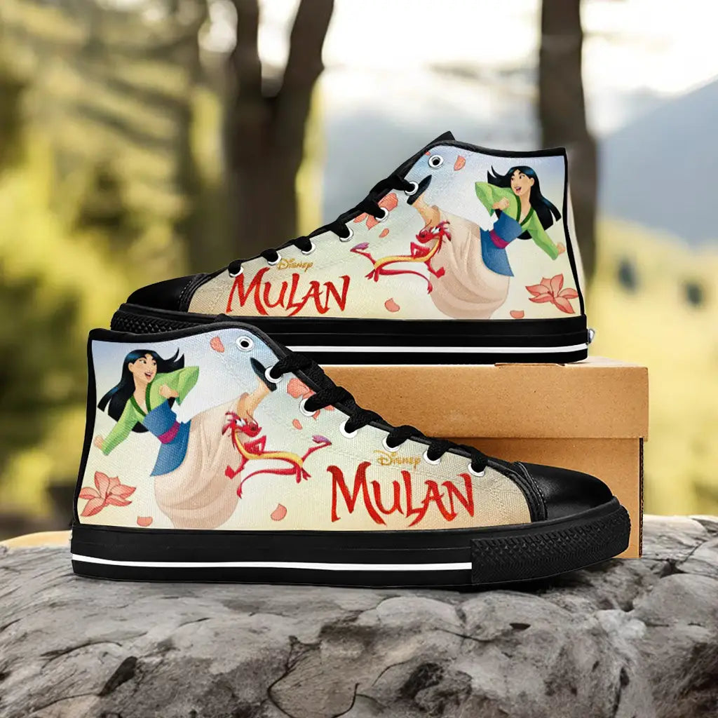 Princess Mulan Women Sword Warrior Custom High Top Sneakers Shoes