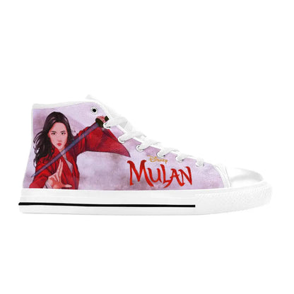 Princess Mulan Women Sword Warrior Custom High Top Sneakers Shoes