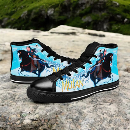 Princess Mulan Women Sword Warrior Custom High Top Sneakers Shoes