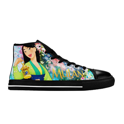 Princess Mulan Women Sword Warrior Custom High Top Sneakers Shoes