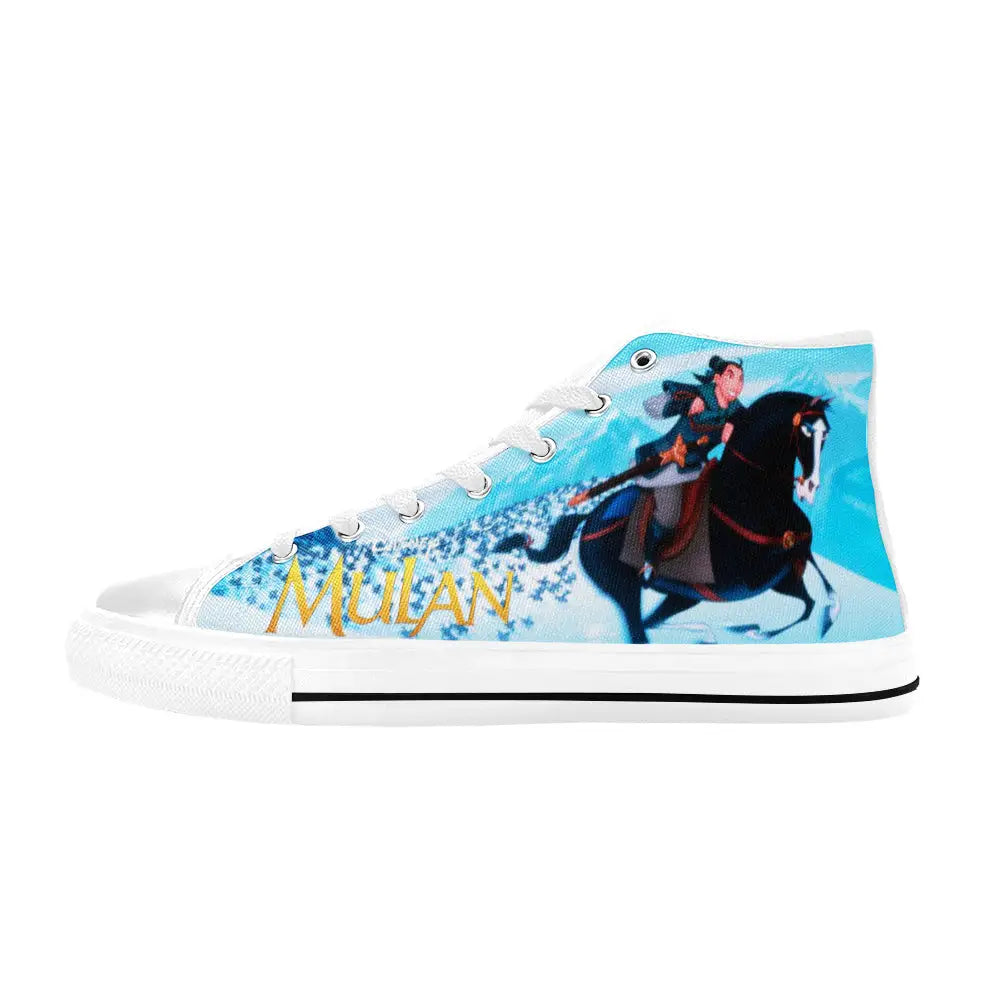 Princess Mulan Women Sword Warrior Custom High Top Sneakers Shoes