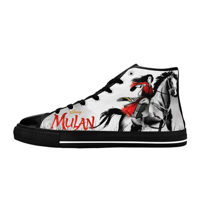 Princess Mulan Women Sword Warrior Custom High Top Sneakers Shoes