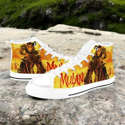 Princess Mulan Women Sword Warrior Custom High Top Sneakers Shoes