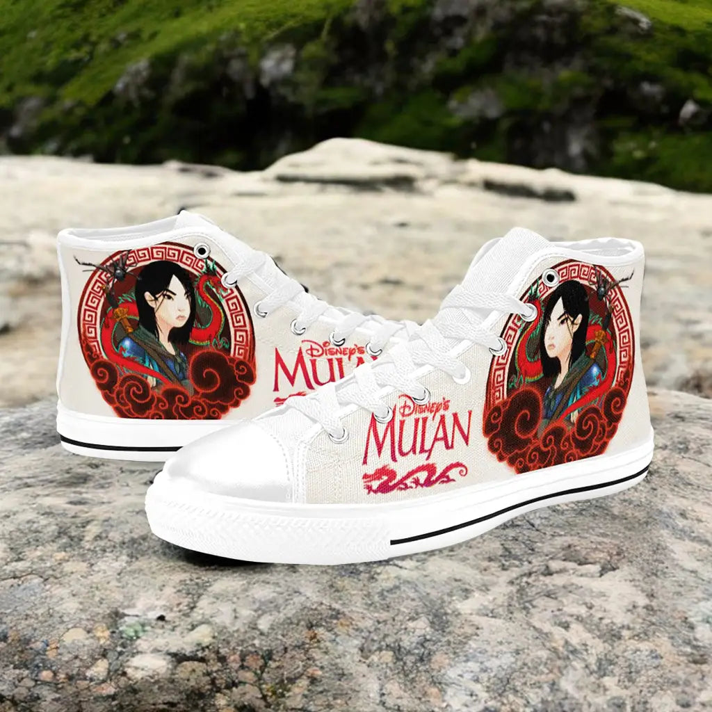 Princess Mulan Women Sword Warrior Custom High Top Sneakers Shoes