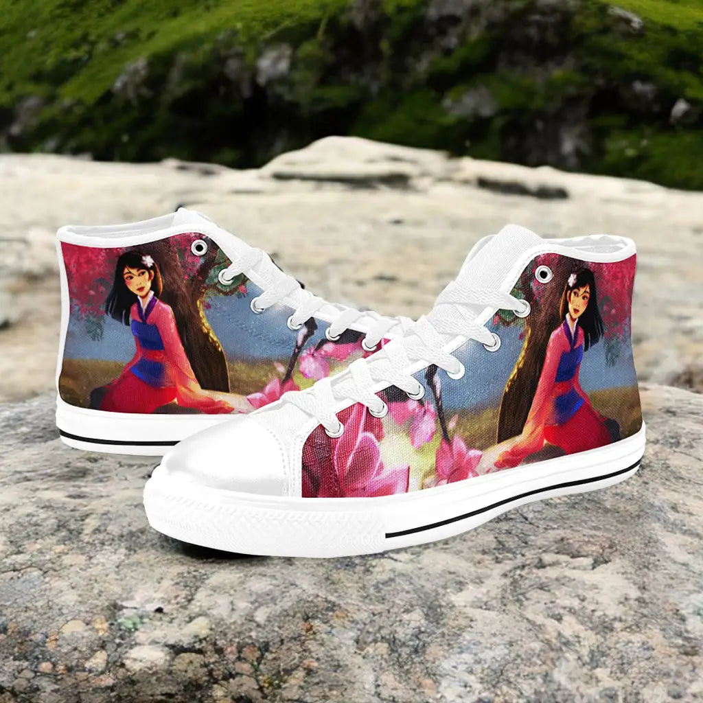 Princess Mulan Women Sword Warrior Custom High Top Sneakers Shoes