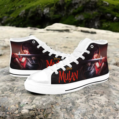 Princess Mulan Women Sword Warrior Custom High Top Sneakers Shoes