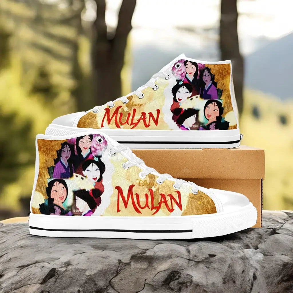 Princess Mulan Women Sword Warrior Custom High Top Sneakers Shoes