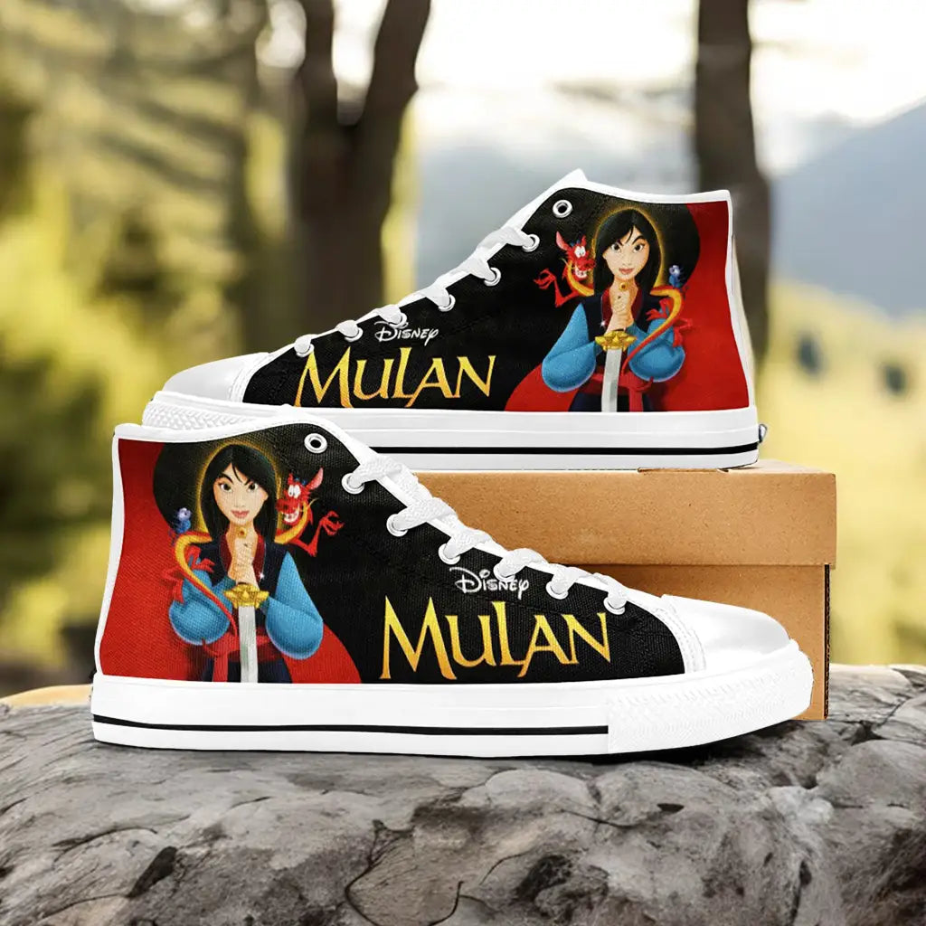 Princess Mulan Women Sword Warrior Custom High Top Sneakers Shoes