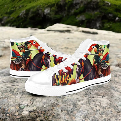 Princess Mulan Women Sword Warrior Custom High Top Sneakers Shoes