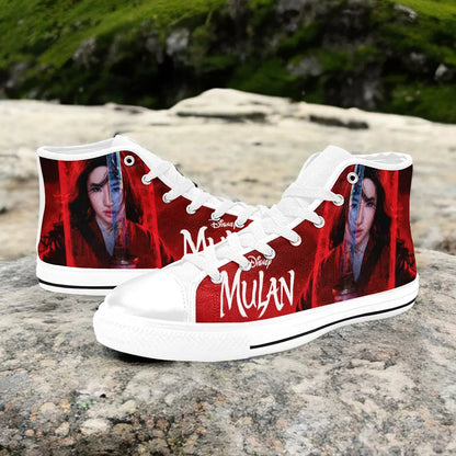 Princess Mulan Women Sword Warrior Custom High Top Sneakers Shoes