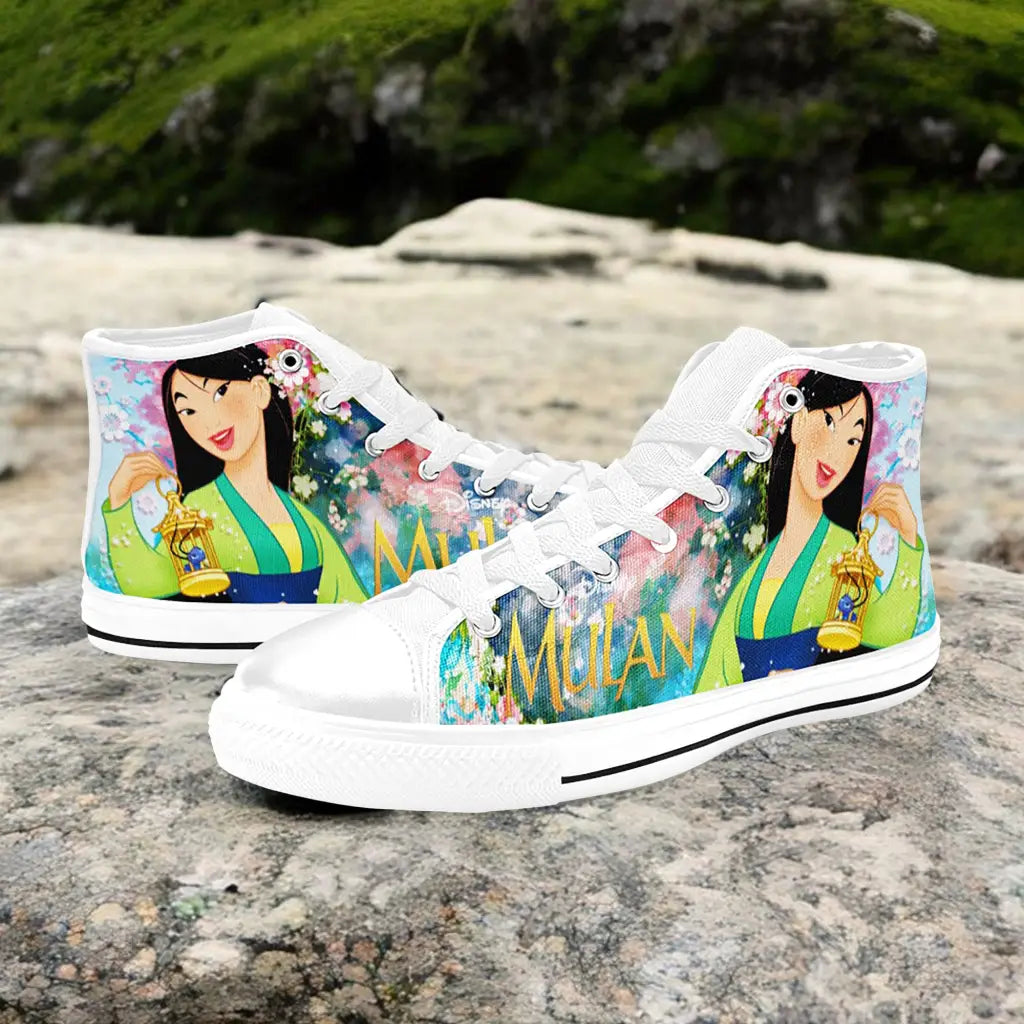 Princess Mulan Women Sword Warrior Custom High Top Sneakers Shoes