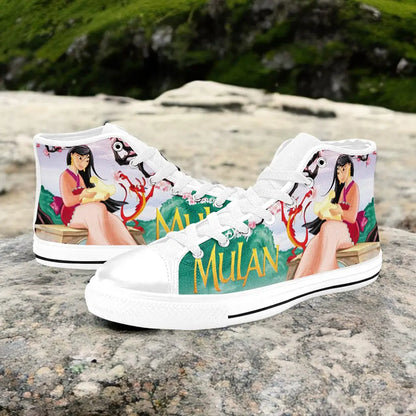 Princess Mulan Women Sword Warrior Custom High Top Sneakers Shoes