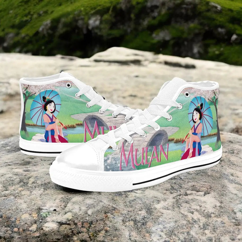 Princess Mulan Women Sword Warrior Custom High Top Sneakers Shoes