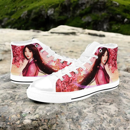 Princess Mulan Women Sword Warrior Custom High Top Sneakers Shoes