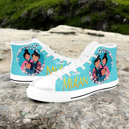 Princess Mulan Women Sword Warrior Custom High Top Sneakers Shoes