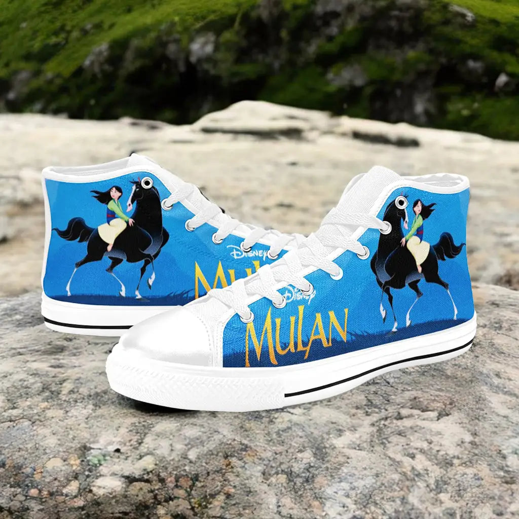 Princess Mulan Women Sword Warrior Custom High Top Sneakers Shoes