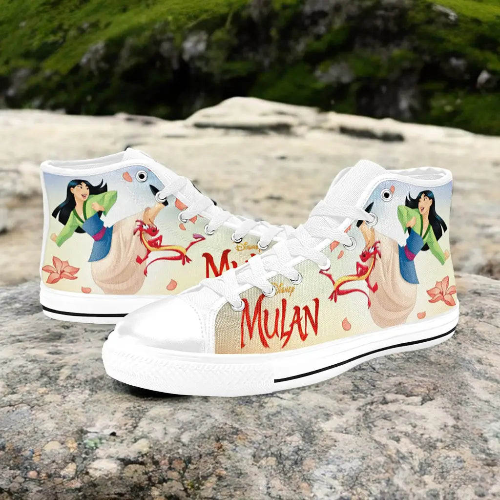 Princess Mulan Women Sword Warrior Custom High Top Sneakers Shoes