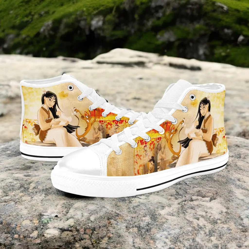 Princess Mulan Women Sword Warrior Custom High Top Sneakers Shoes