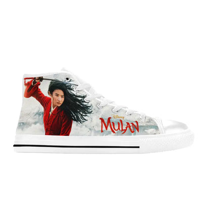 Princess Mulan Women Sword Warrior Custom High Top Sneakers Shoes