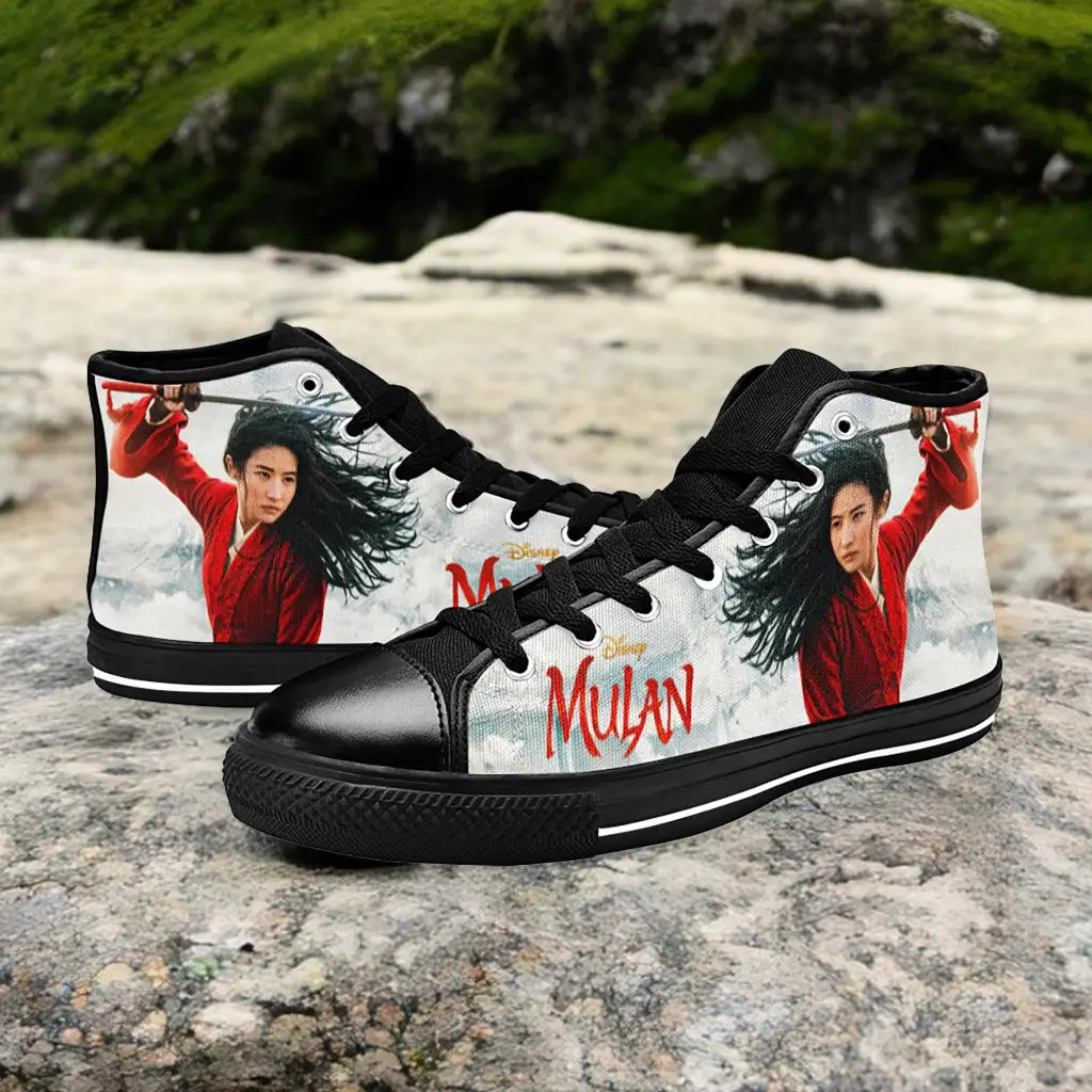 Princess Mulan Women Sword Warrior Custom High Top Sneakers Shoes