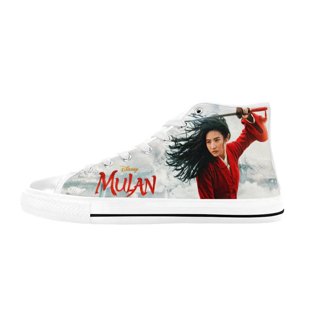 Princess Mulan Women Sword Warrior Custom High Top Sneakers Shoes