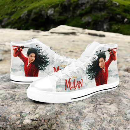 Princess Mulan Women Sword Warrior Custom High Top Sneakers Shoes