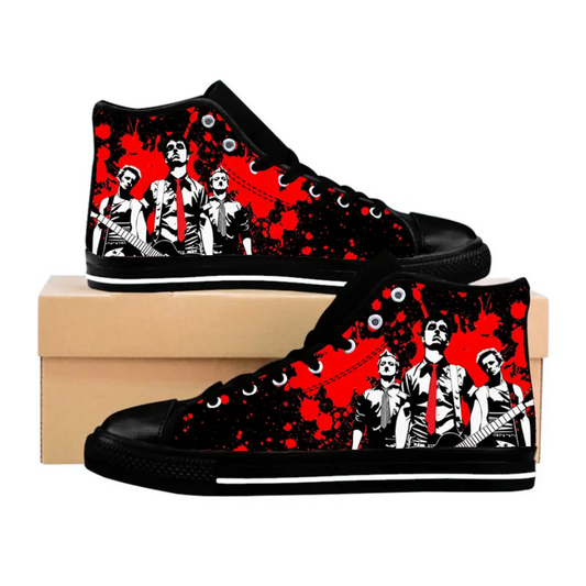 Punk Rock Band Green Day Concer Shoes High Top Sneakers