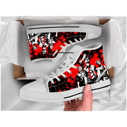 Punk Rock Band Green Day Concer Shoes High Top Sneakers