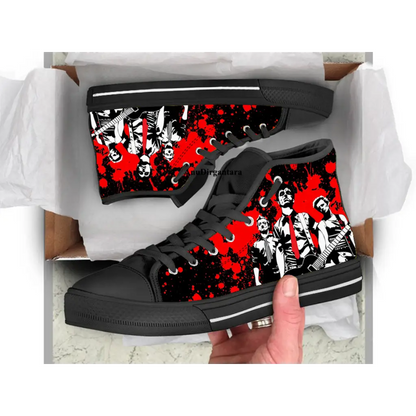 Punk Rock Band Green Day Concer Shoes High Top Sneakers