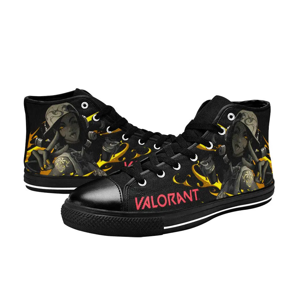 Raze Valorant Custom High Top Sneakers Shoes