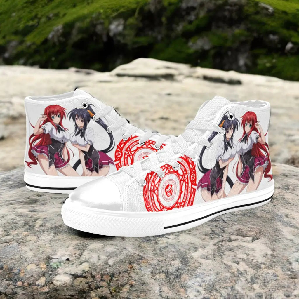 Rias Gremory Akeno Himejima High School DxD Custom High Top Sneakers Shoes