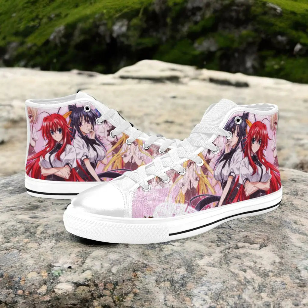 Rias Gremory Akeno Himejima High School DxD Custom High Top Sneakers Shoes