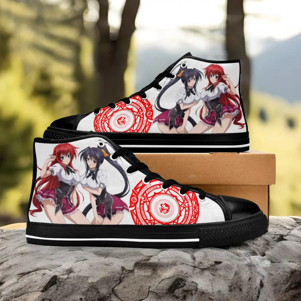 Rias Gremory Akeno Himejima High School DxD Custom High Top Sneakers Shoes