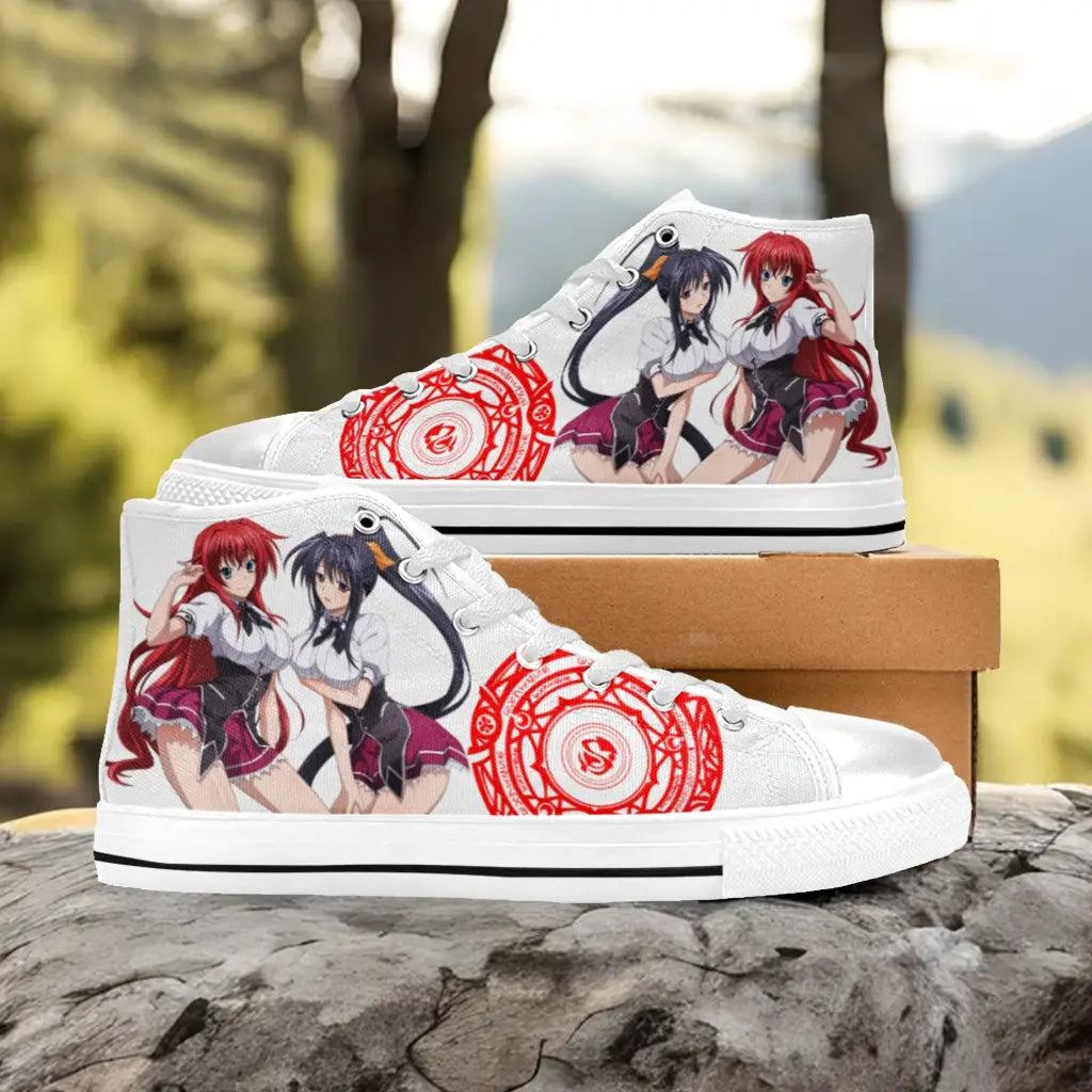 Rias Gremory Akeno Himejima High School DxD Custom High Top Sneakers Shoes