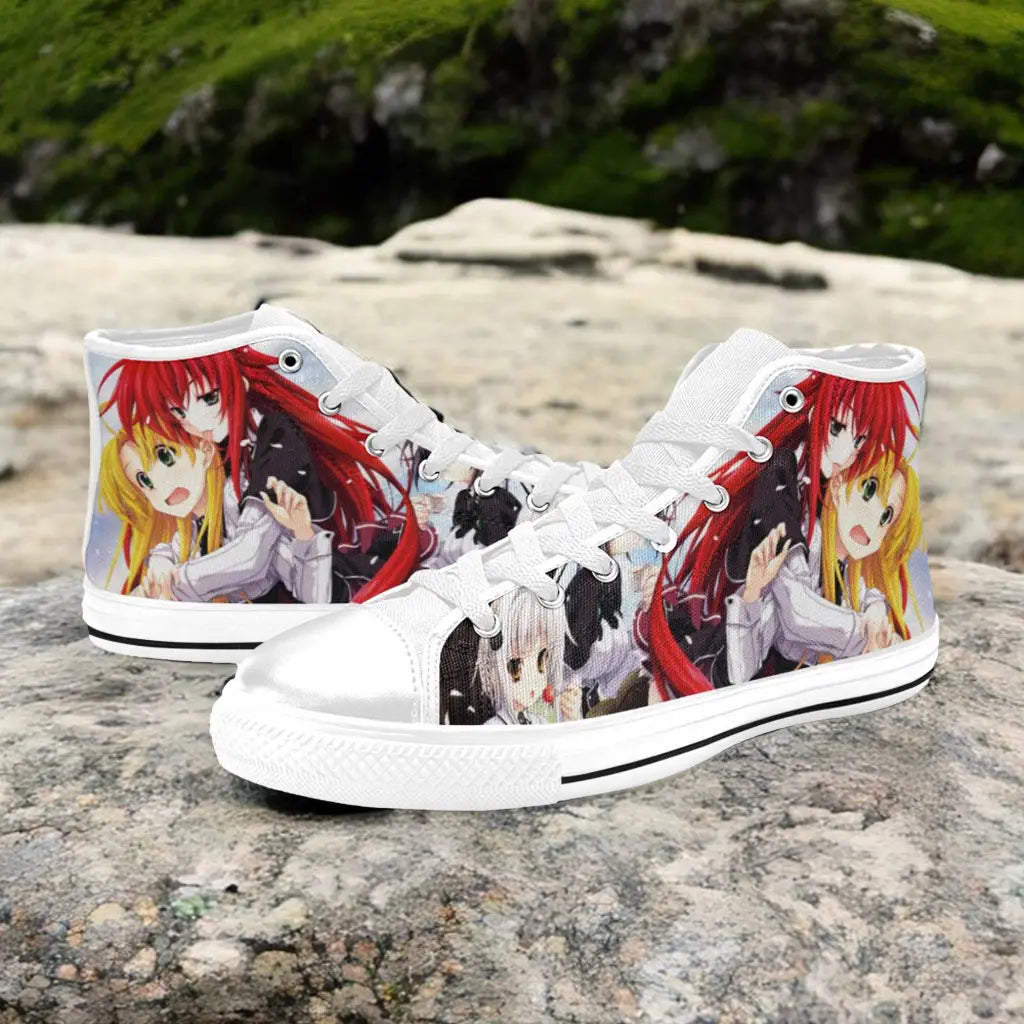 Rias Gremory Asia High School DxD Custom High Top Sneakers Shoes