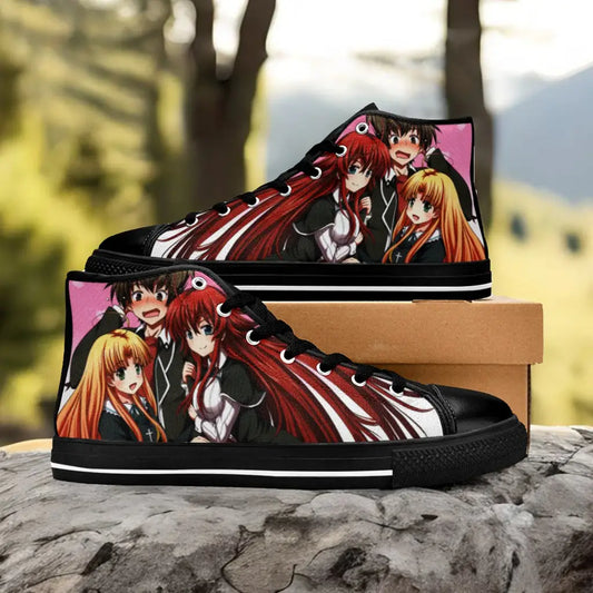 Rias Gremory Asia Issei High School DxD Custom High Top Sneakers Shoes