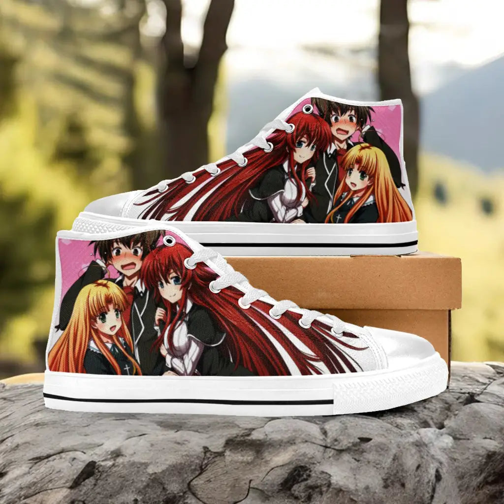 Rias Gremory Asia Issei High School DxD Custom High Top Sneakers Shoes