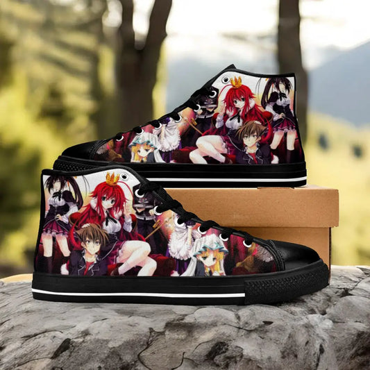 Rias Gremory Issei Asia High School DxD Custom High Top Sneakers Shoes